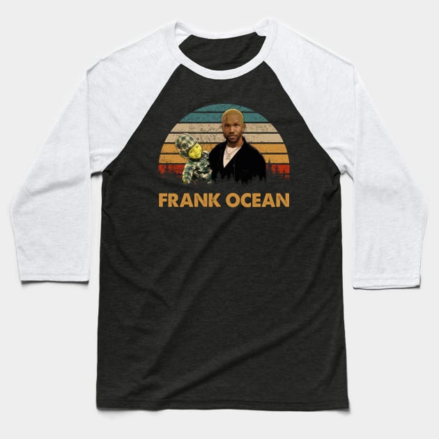 Infinite Waves Frank Ocean Unplugged On Screen Baseball T-Shirt by Iron Astronaut